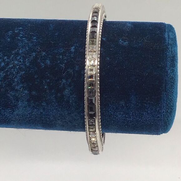 Brighton Spectrum Crystal Embellished Narrow Hinged Bangle - Picture 1 of 4